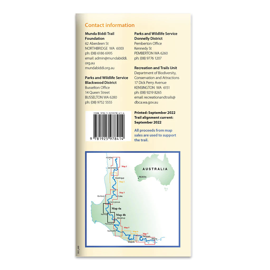 Munda Biddi Map 4 - New Series